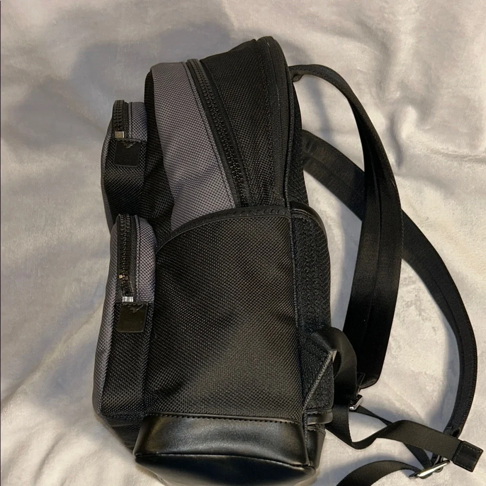 Michael Kors Gray and Black Backpack with Durable Design